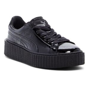 Puma Patent Leather Sneakers in Black